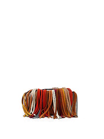 Chloé Multicolor Fringe Hudson Bag Leather Small (view 2)