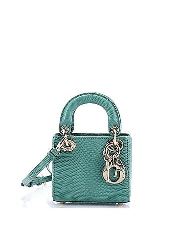 Christian Dior Lady Dior Bag Lizard Micro (view 1)