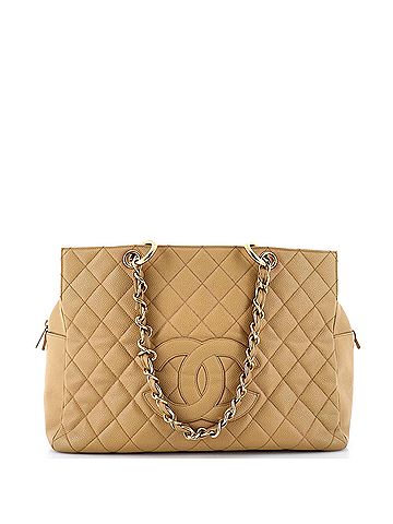 Chanel Grand Timeless Shopping Tote Quilted Caviar (view 1)