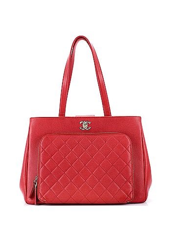 Chanel Business Affinity Tote Quilted Caviar Large (view 1)