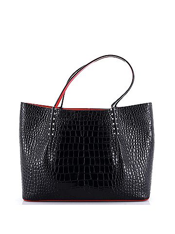 Christian Louboutin Cabarock Tote Crocodile Embossed Leather Large (view 1)