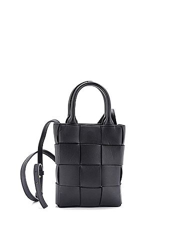 Bottega Veneta Cassette Convertible Tote Maxi Intrecciato Leather Mini (view 1)
