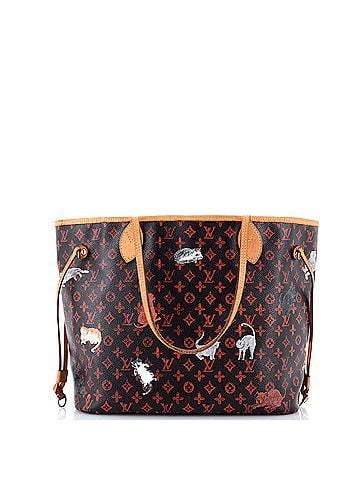 Louis Vuitton Neverfull NM Tote Limited Edition Grace Coddington Catogram Canvas MM (view 2)