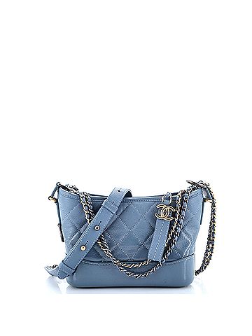 Chanel Gabrielle Hobo Quilted Goatskin and Patent Small (view 1)