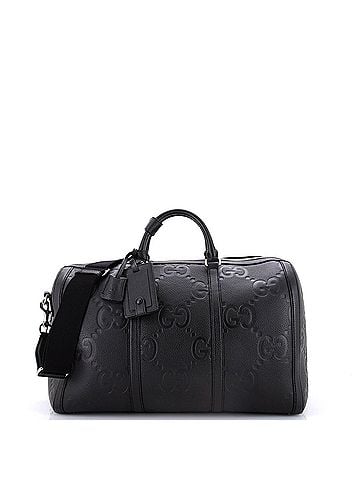 Gucci Duffle Bag Jumbo GG Embossed Leather Small (view 1)