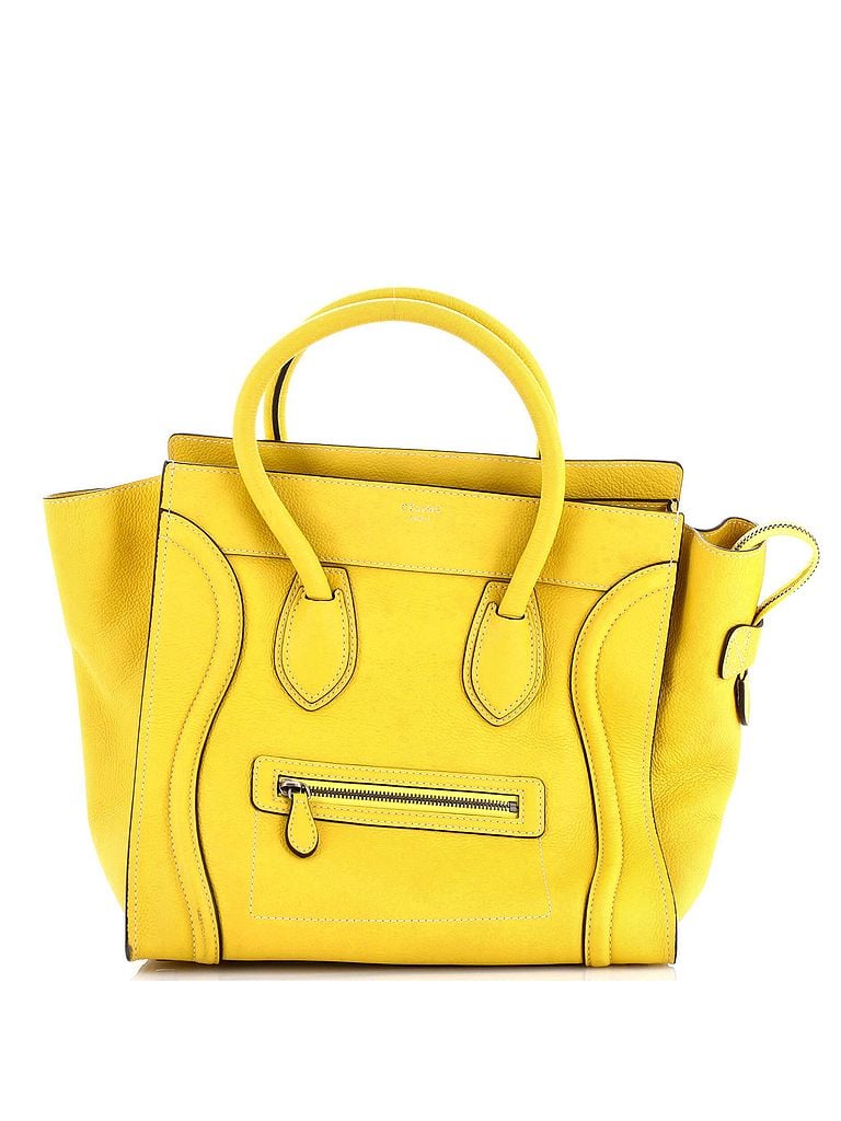 Céline 100% Leather Yellow Luggage Bag Grainy Leather Mini One size - photo 1