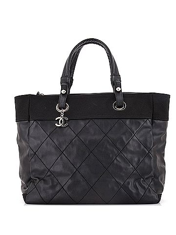 Chanel Biarritz Tote Quilted Coated Canvas Large (view 1)