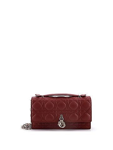 Christian Dior My Dior Top Handle Flap Bag Cannage Quilt Lambskin Mini (view 1)