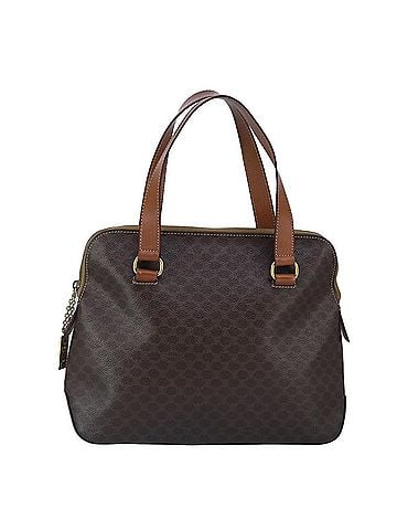 Céline Triomphe Brown Canvas Handbag (view 1)