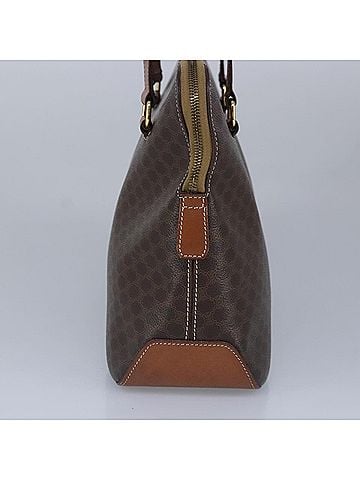 Céline Triomphe Brown Canvas Handbag (view 2)