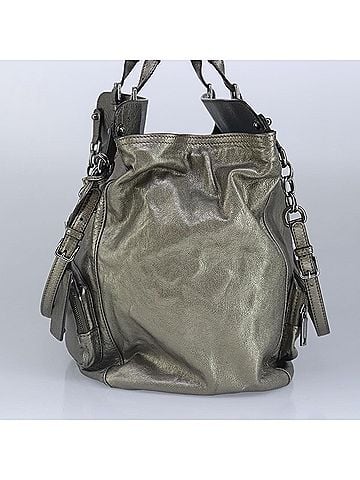 Dolce & Gabbana Basic Silver Leather Handbag (view 2)