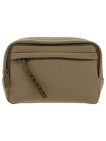 Prada Beige Synthetic Clutch Bag (view 1)