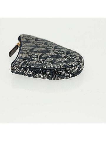 Dior Saddle Navy Canvas Clutch Bag (view 2)