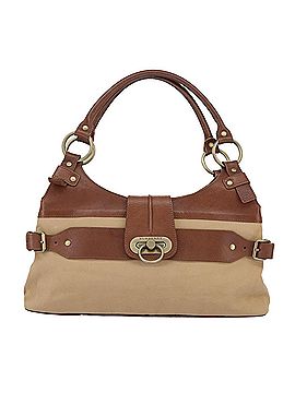 Burberry Brown Canvas Shoulder Bag (view 1)