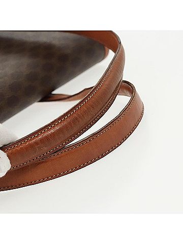 Céline Macadam Brown Canvas Shoulder Bag (view 2)