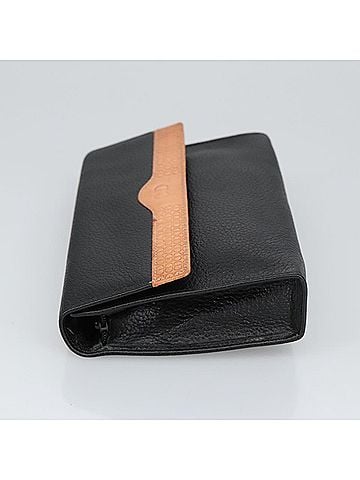 Dior Cd Black Leather Clutch Bag (view 2)
