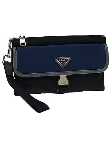 Prada Black Synthetic Clutch Bag (view 1)