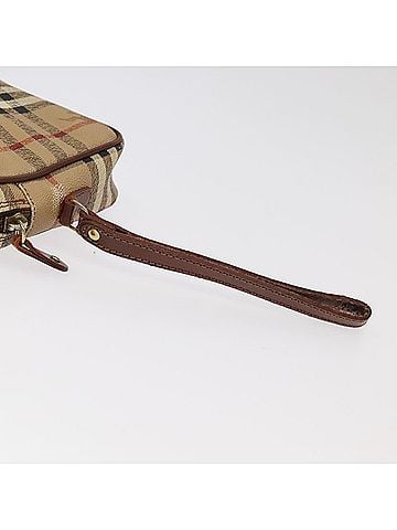 Burberry Nova Check Beige Canvas Clutch Bag (view 2)