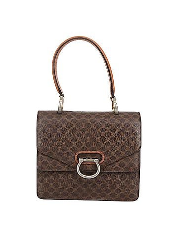 Céline Macadam Brown Canvas Handbag (view 1)