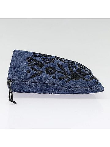 Prada Navy Denim - Jeans Clutch Bag (view 2)