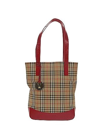 Burberry Nova Check Beige Canvas Tote Bag (view 1)