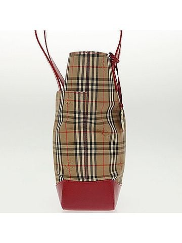 Burberry Nova Check Beige Canvas Tote Bag (view 2)
