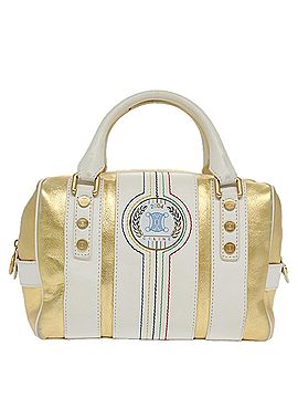 Céline Gold Leather Travel Bag (view 1)