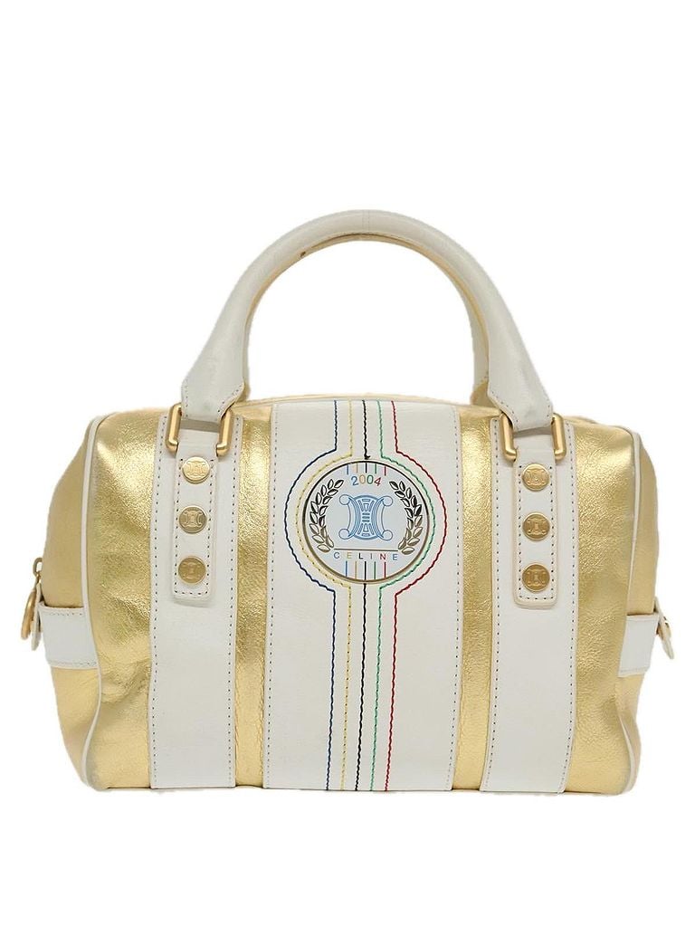 Céline 100% Leather Solid Gold Gold Leather Travel Bag One size - photo 1