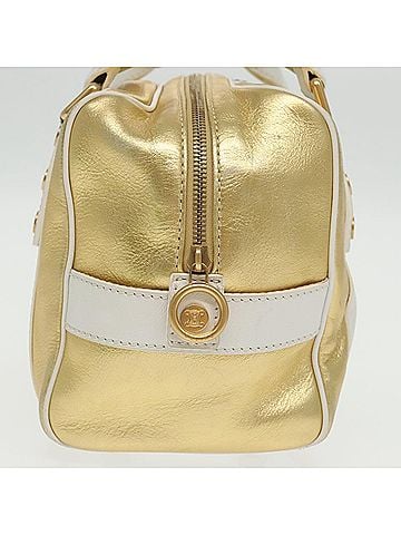 Céline Gold Leather Travel Bag (view 2)