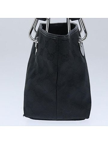 Gucci Black Canvas Tote Bag (view 2)