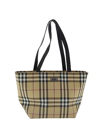 Burberry Nova Check Beige Canvas Tote Bag (view 1)