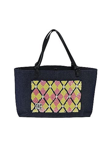 Givenchy Blue Canvas Tote Bag (view 1)