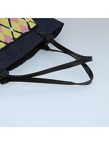 Givenchy Blue Canvas Tote Bag (view 2)