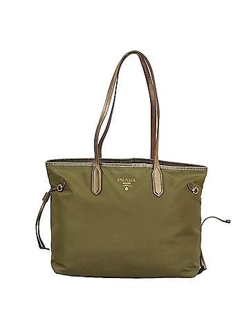 Prada Re-Nylon Khaki Synthetic Tote Bag (view 1)