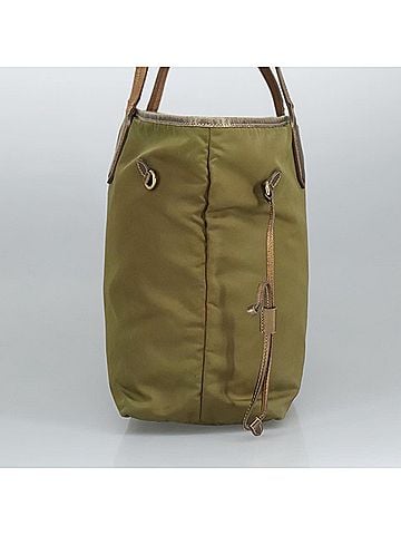 Prada Re-Nylon Khaki Synthetic Tote Bag (view 2)