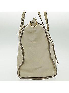 Louis Vuitton Lumineuse Beige Leather Tote Bag (view 2)