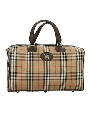 Burberry Nova Check Beige Canvas Travel Bag (view 1)