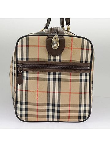 Burberry Nova Check Beige Canvas Travel Bag (view 2)