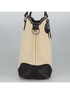 Burberry Beige Canvas Tote Bag (view 2)
