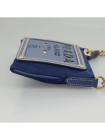 Prada Blue Synthetic Clutch Bag (view 2)