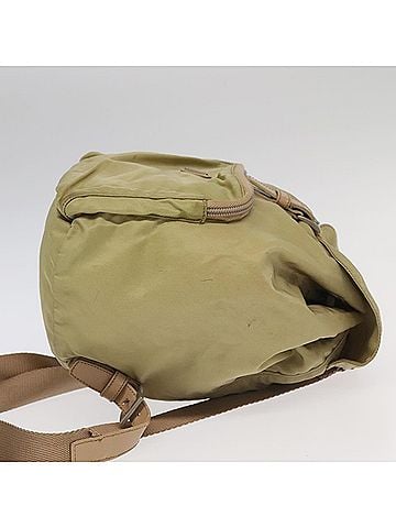 Prada Re-Nylon Khaki Synthetic Backpack Bag (view 2)