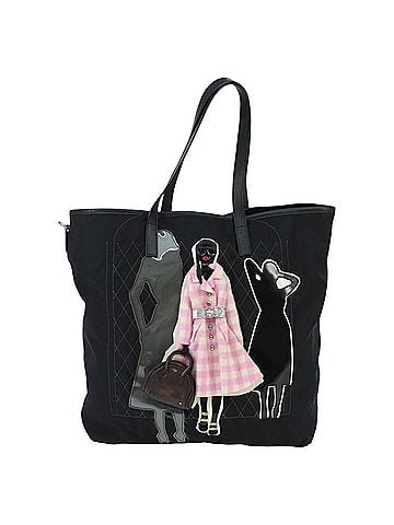 Prada Tessuto Black Synthetic Tote Bag (view 1)