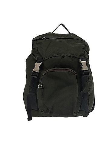 Prada Re-Nylon Khaki Synthetic Backpack Bag (view 1)