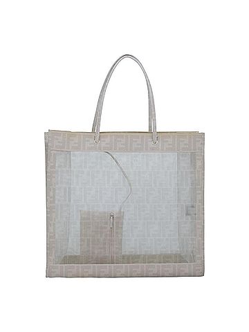 Fendi Zucca Beige Canvas Tote Bag (view 1)