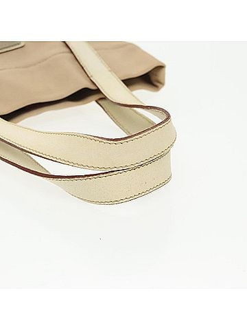 Prada Beige Canvas Tote Bag (view 2)