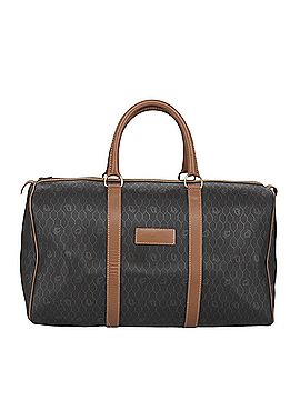 Dior Honeycomb Brown Canvas Travel Bag (view 1)