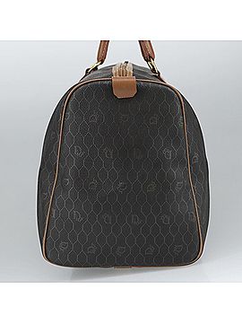 Dior Honeycomb Brown Canvas Travel Bag (view 2)