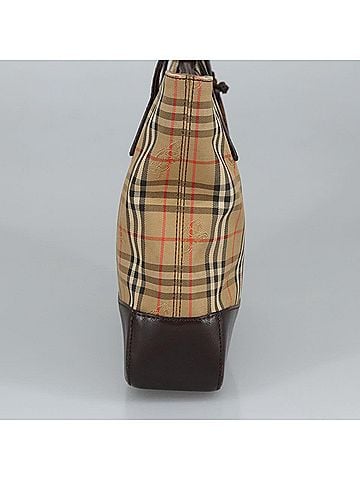 Burberry Nova Check Beige Canvas Tote Bag (view 2)