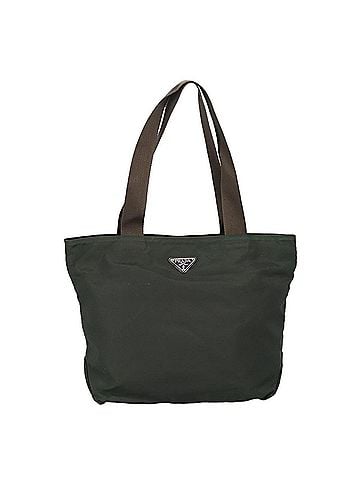 Prada Khaki Synthetic Tote Bag (view 1)