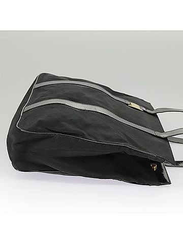Salvatore Ferragamo Vara Black Canvas Tote Bag (view 2)